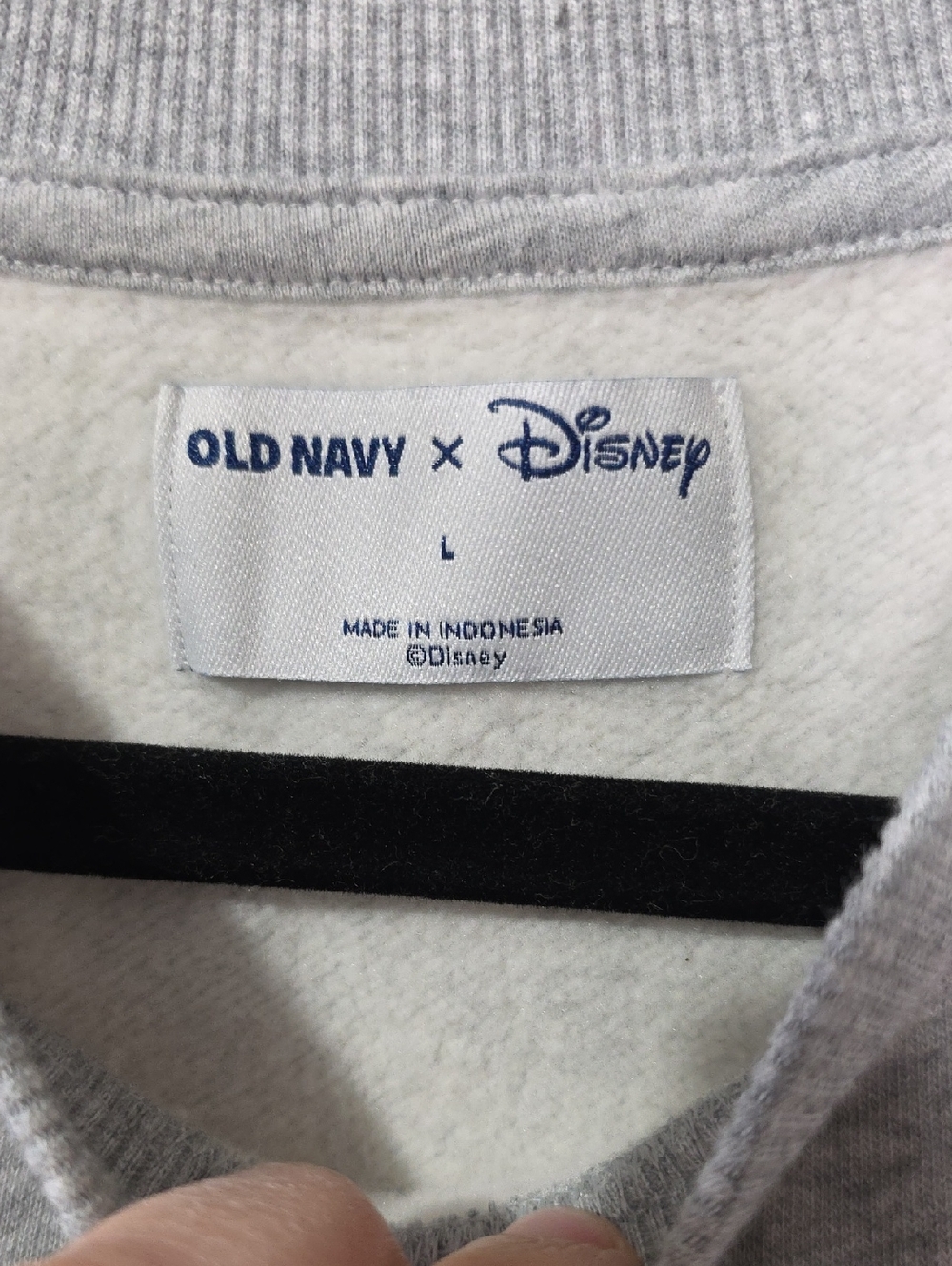 Old Navy Gray Crewneck Sweatshirt X Mickey Mouse 4th Of July Collection - Picture 2 of 4